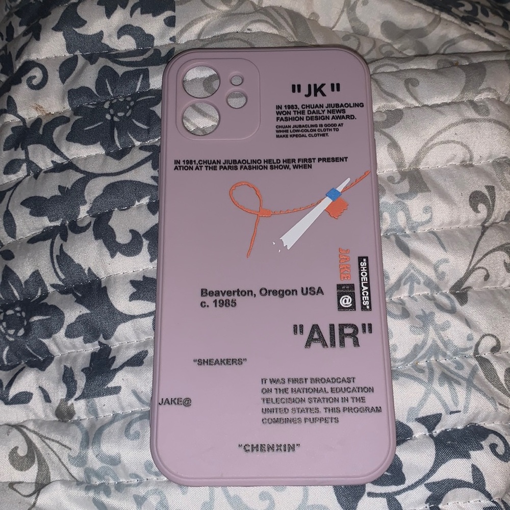Lavender Nike Air iPhone 11 case
